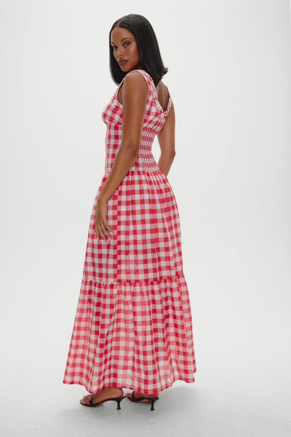 x BELLA HADID Southern Belle Midi Dress | Malibu Picnic - Image 4