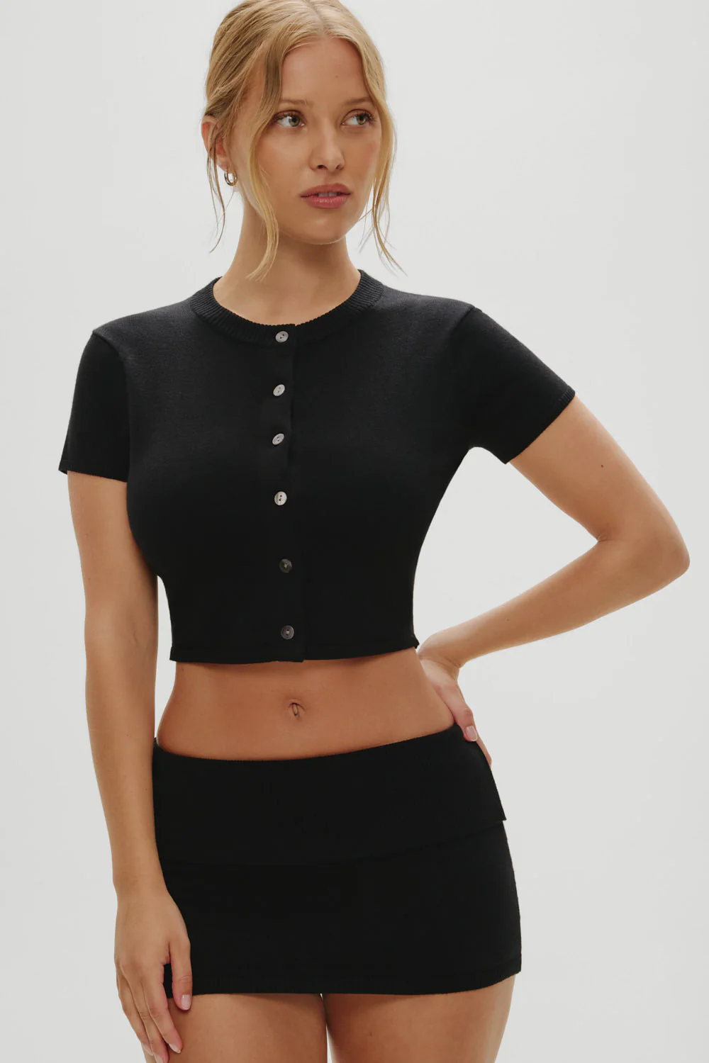 x Khy Briar Cloud Knit Skirt | Midnight Serenade - Image 4
