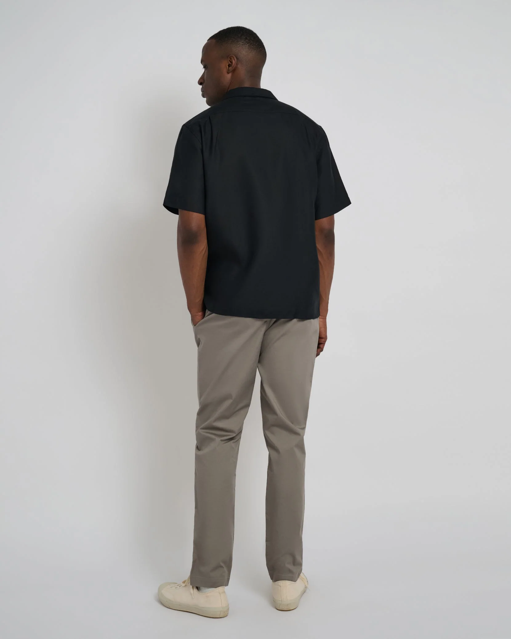 Mens | Garment Dye Cotton Drawstring Pant | Cinder - Image 5