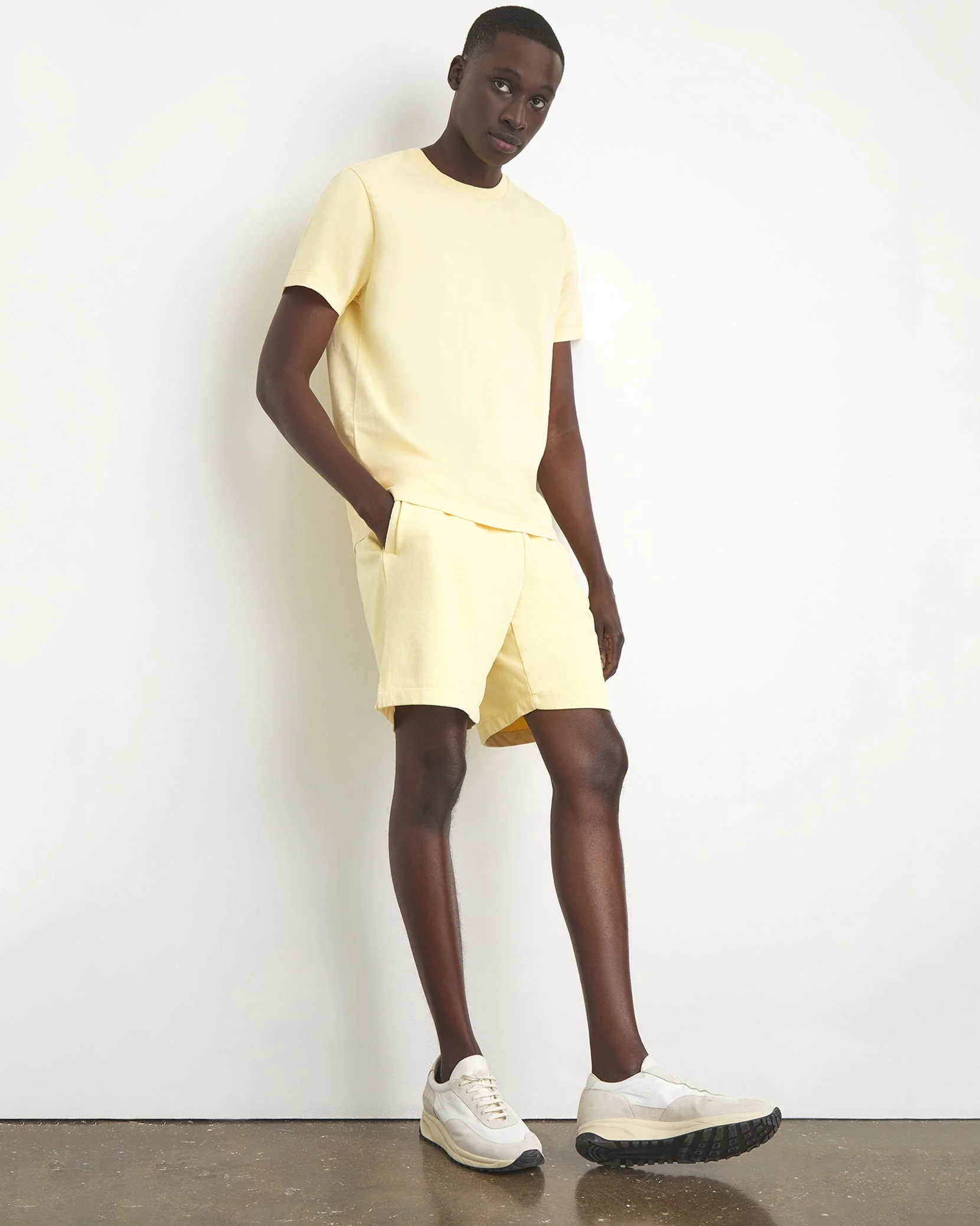 Mens | Garment Dye Jersey Crew Neck Tee | Lilac - Image 21