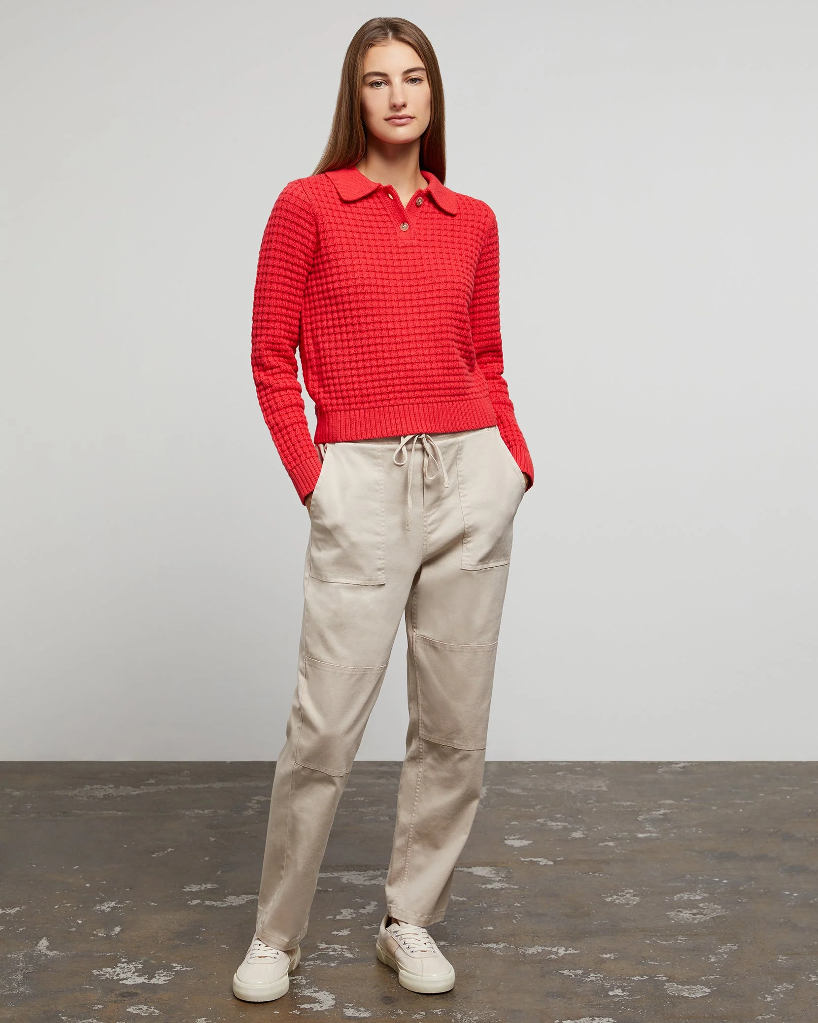 Mens | Garment Dye Elastic Chino Pant | Charcoal - Image 12