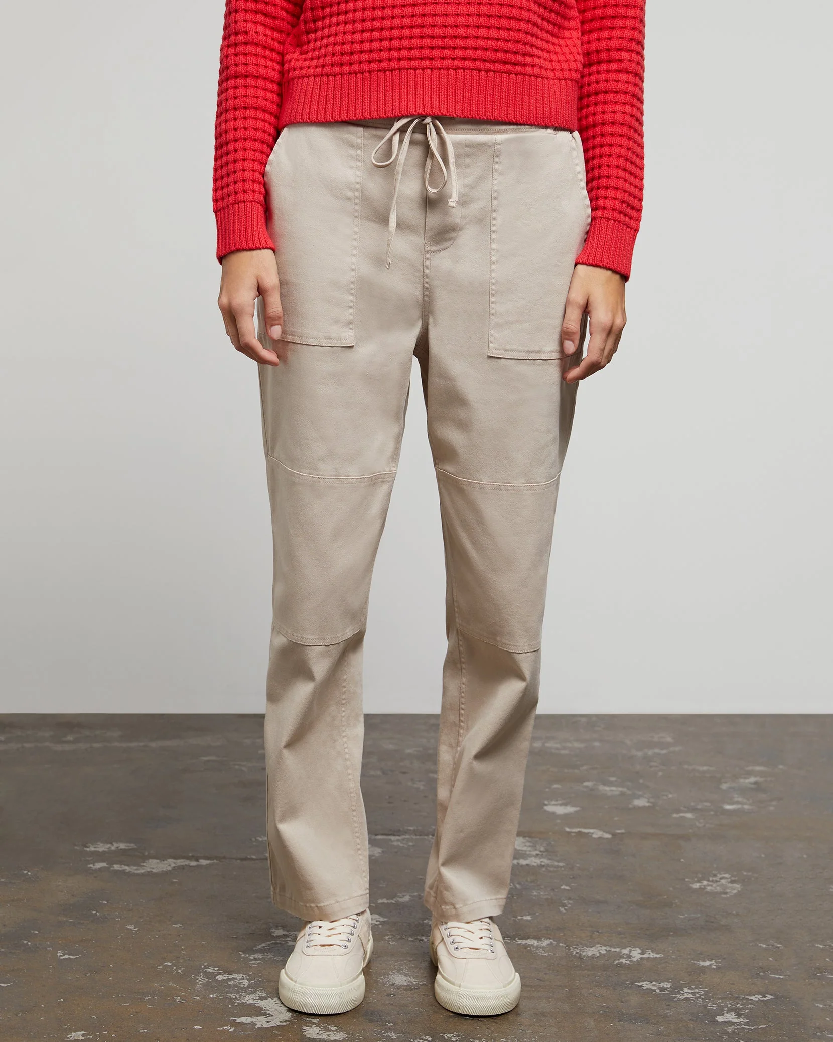 Mens | Garment Dye Elastic Chino Pant | Charcoal - Image 8