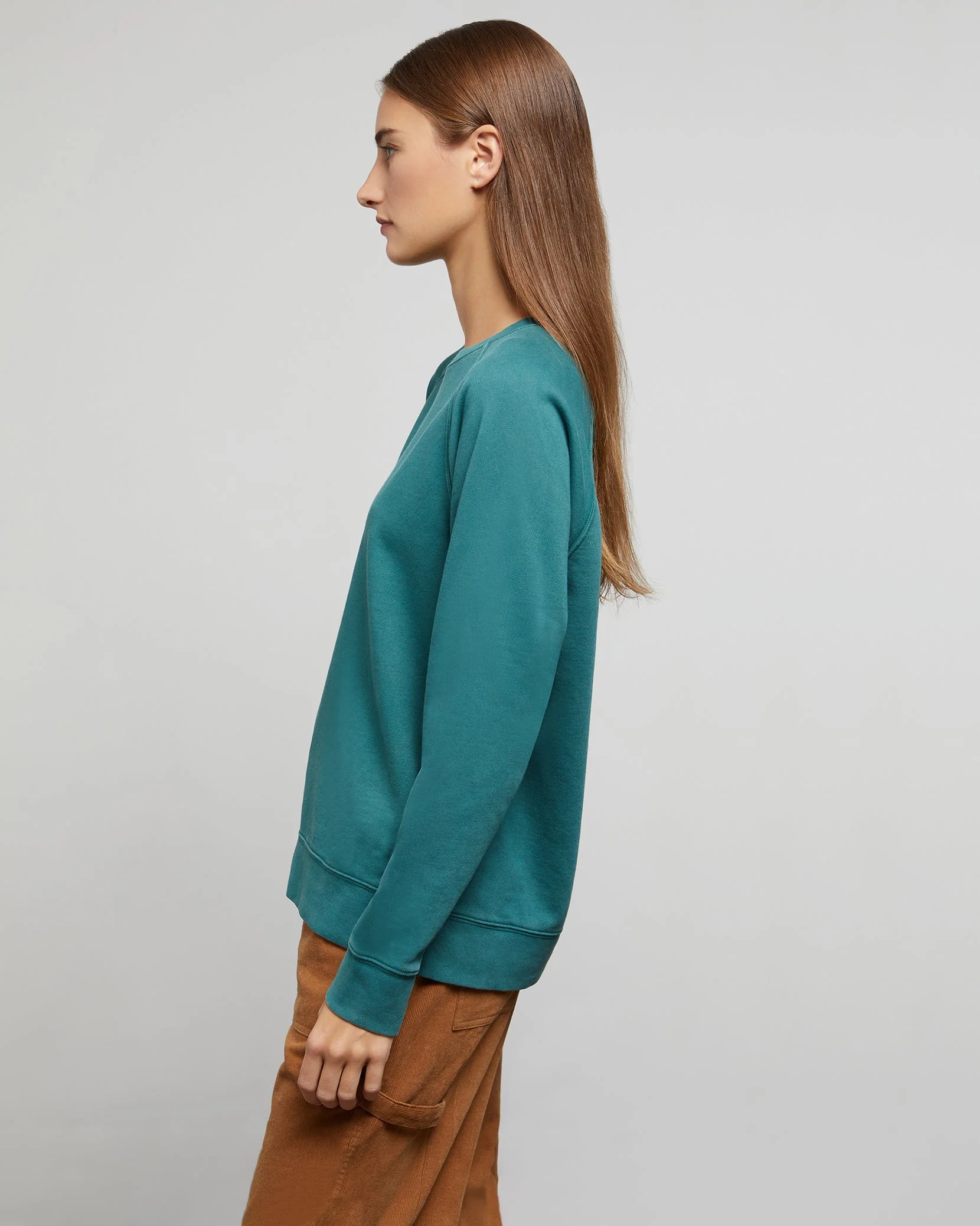 Mens | Garment Dye Oversized Crewneck | Hunter - Image 3