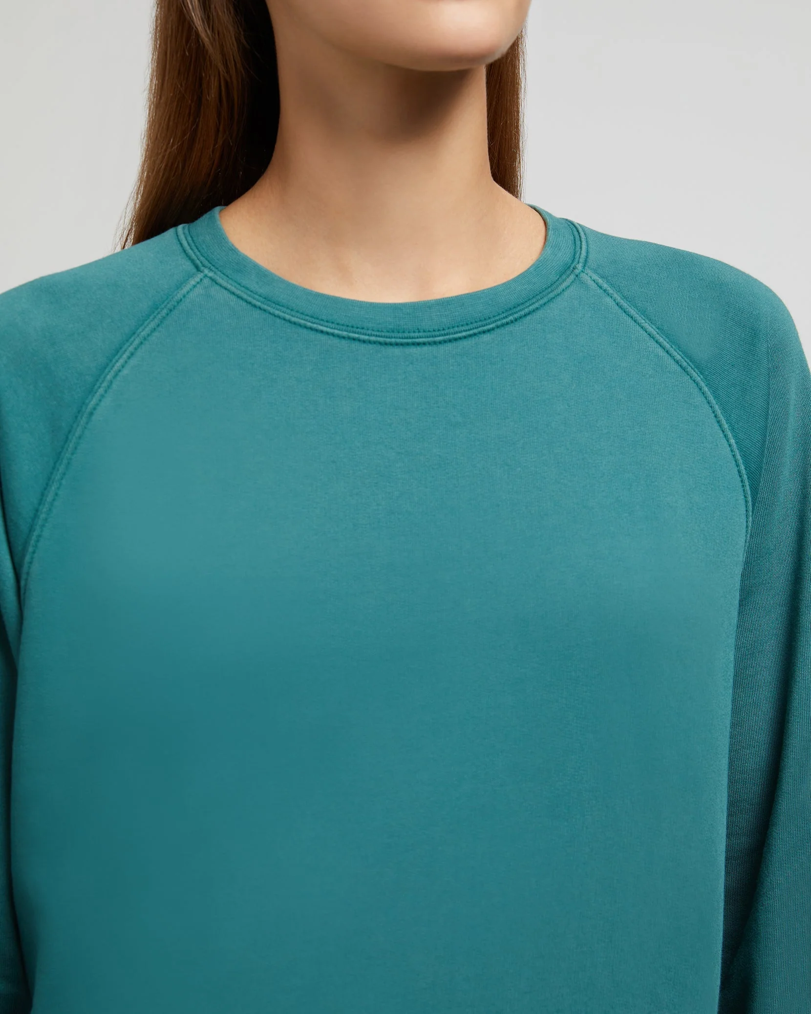 Mens | Garment Dye Oversized Crewneck | Hunter - Image 5
