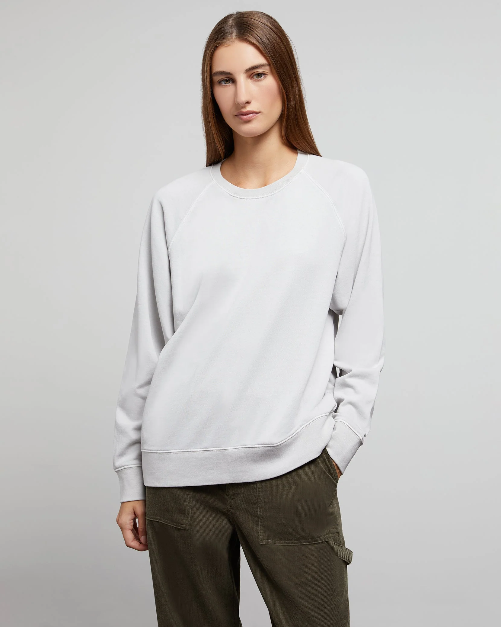 Mens | Garment Dye Oversized Crewneck | Hunter - Image 7