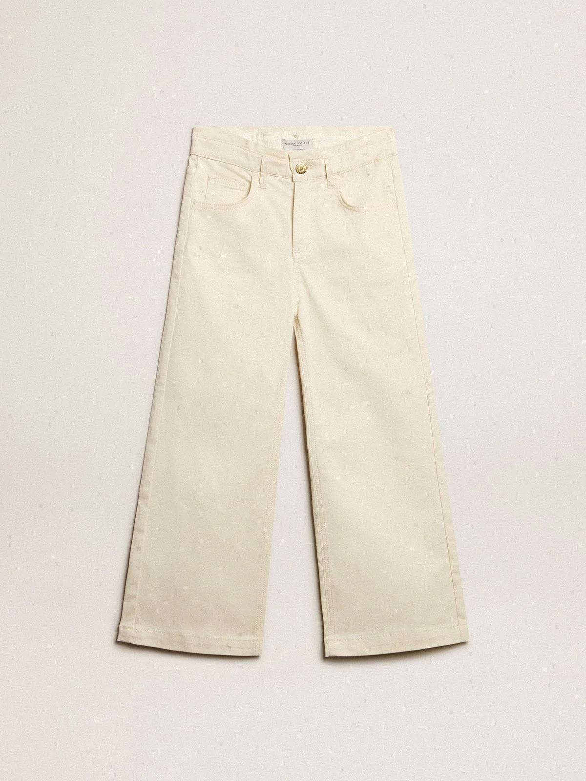 Kids | Cotton Pants Aged White | Off White - Image 5