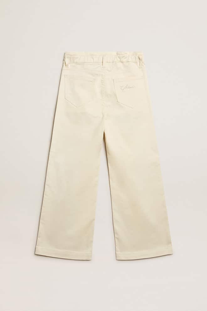 Kids | Cotton Pants Aged White | Off White - Image 7