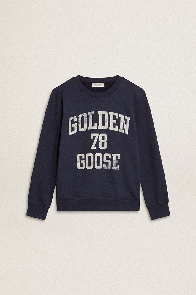 Kids | Dark Blue Sweatshirt with White Print | Total Eclipse - Image 8