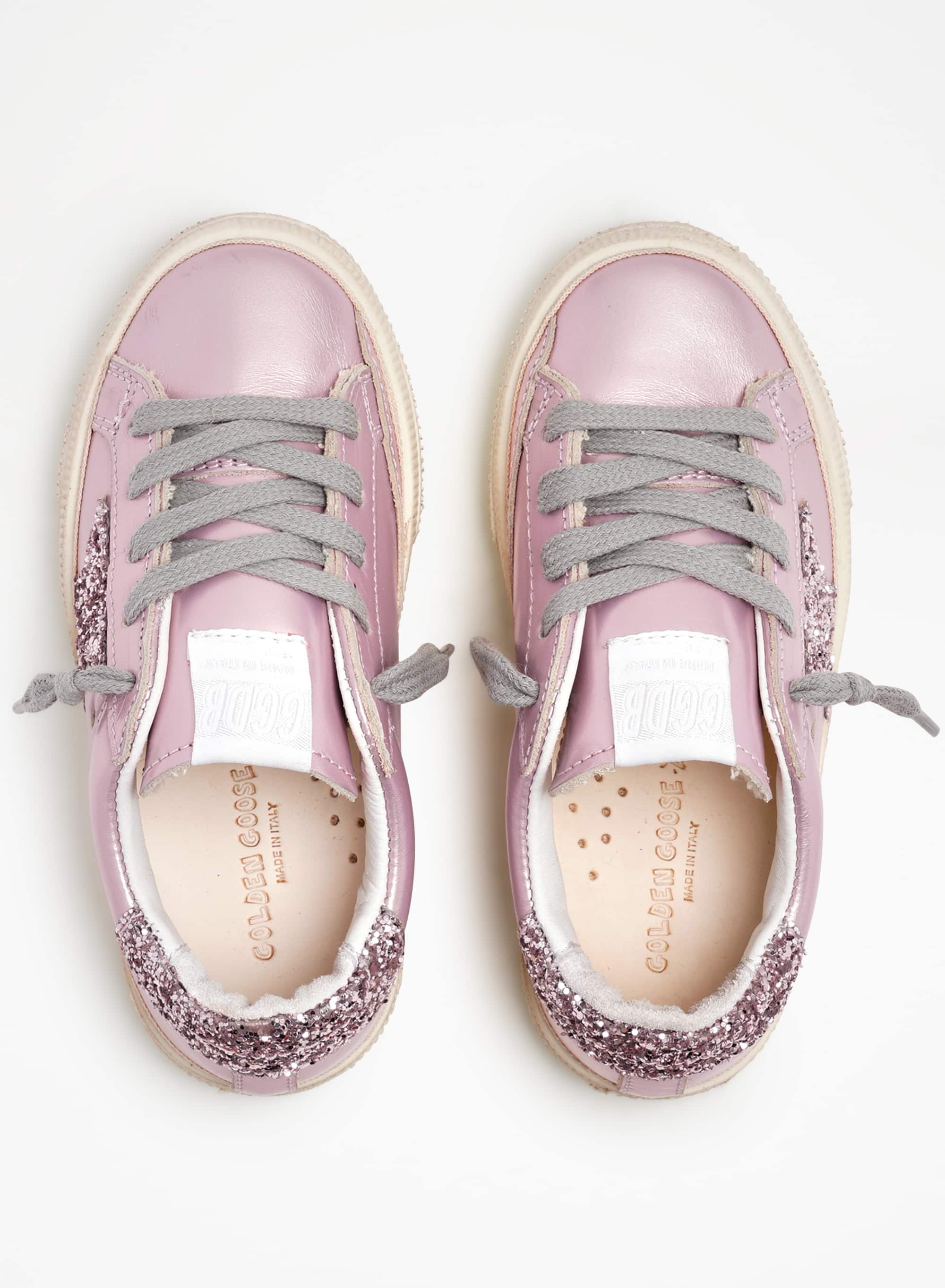 Kids | Pink May with Pink Glitter Star & Heel | Salmon Pink x Pink - Image 8