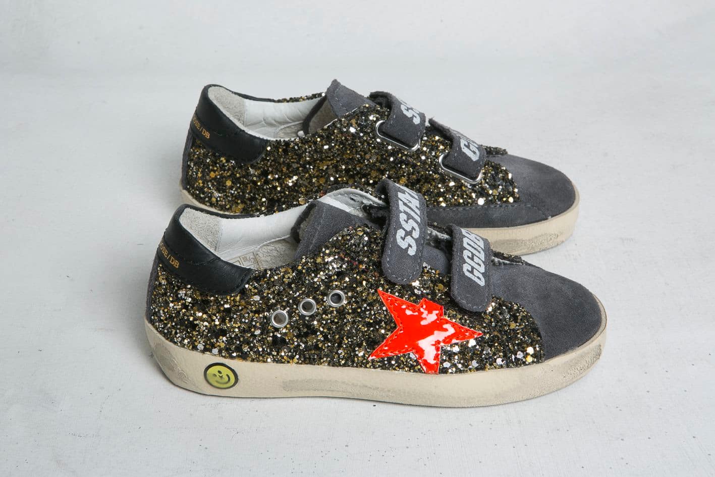 Kids | Sneakers Old School Black Gold Glitter-Fluo - Image 2