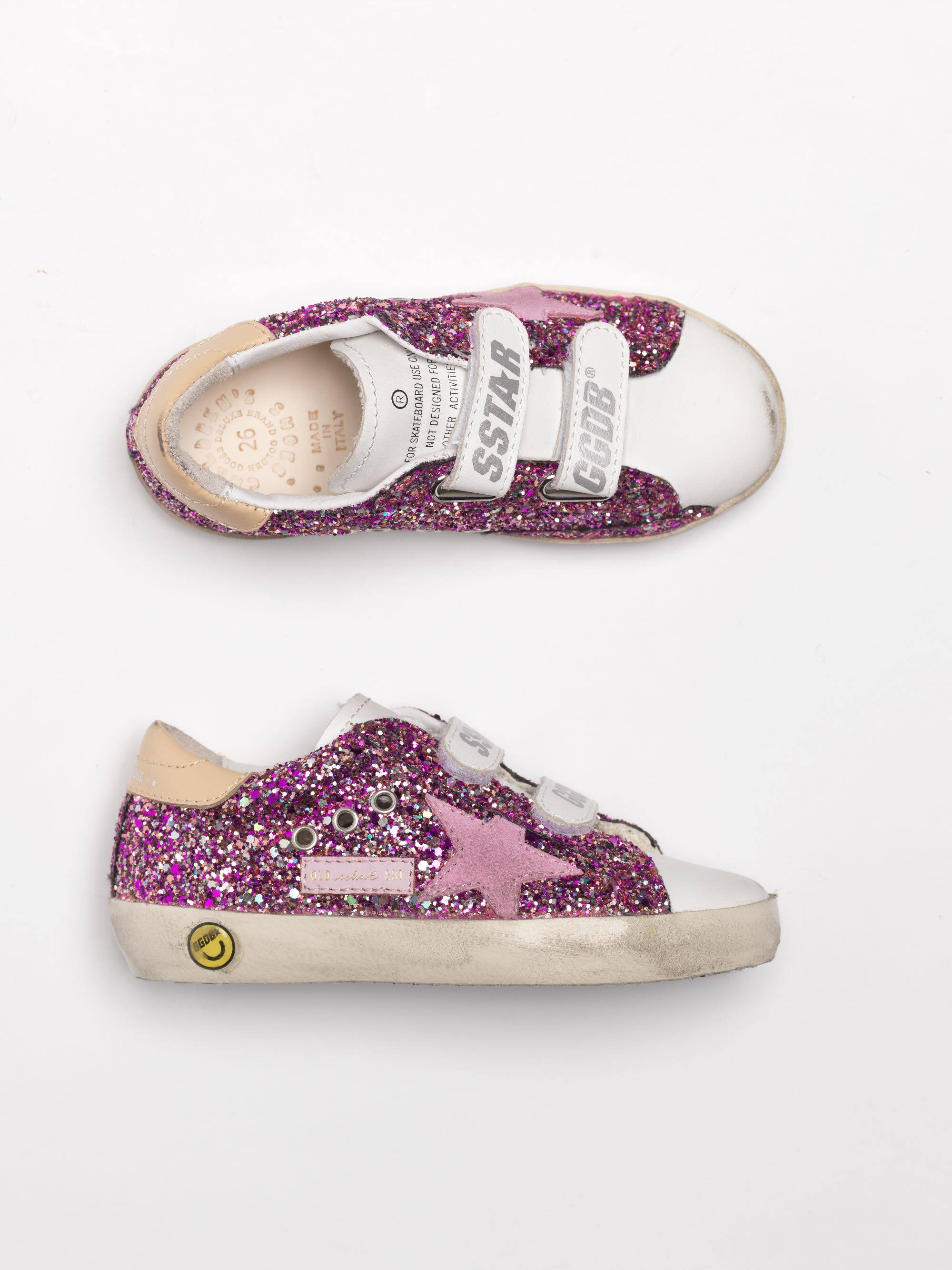 Kids | Sneakers Old School Multi Glitter-Pink Star - Image 3