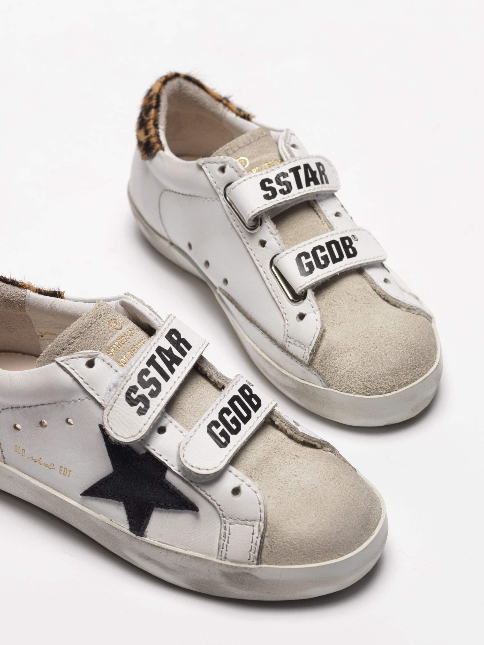 Kids | Sneakers Old School White Leather-Leopard - Image 2
