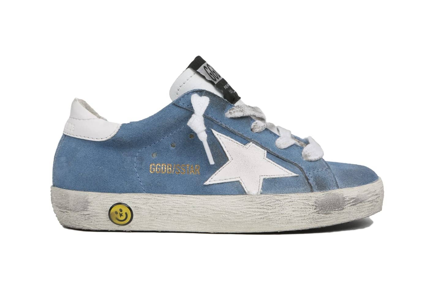 Kids | Super-Star Sneakers Blue Suede & White Star - Image 2