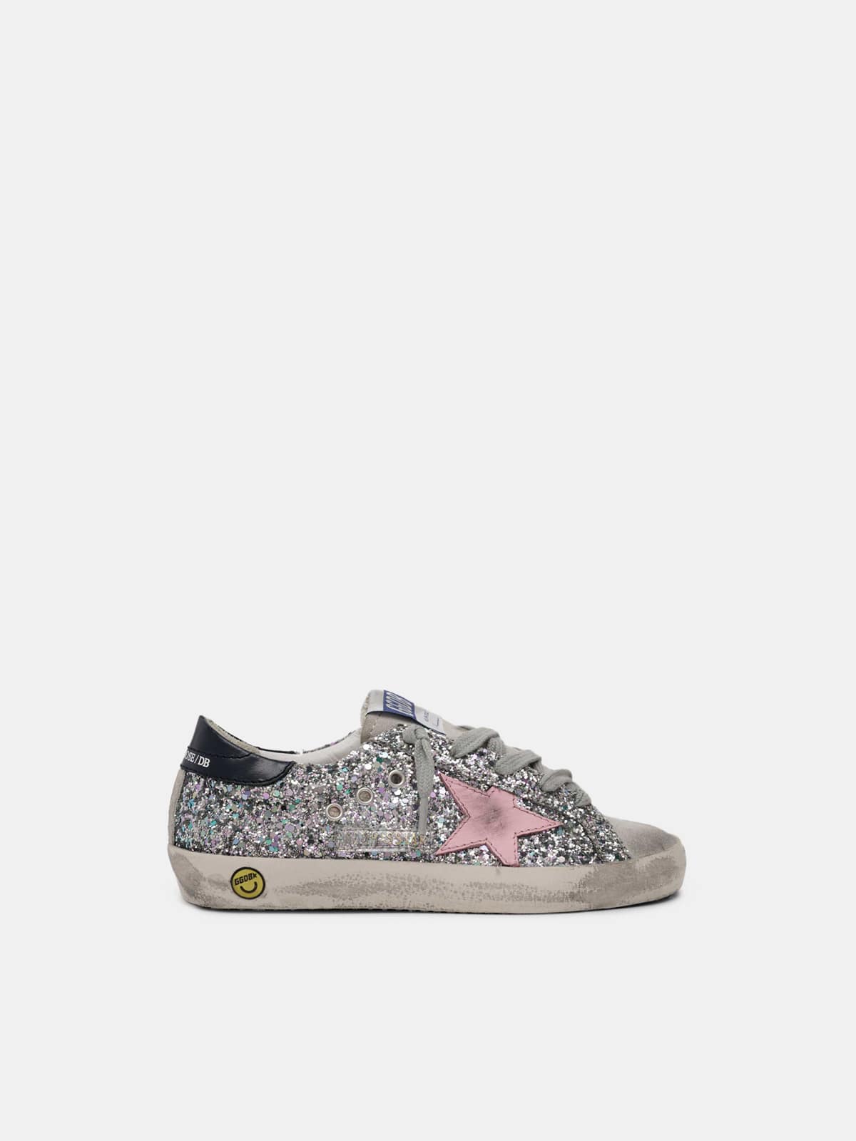Kids | Super-Star Sneakers Glitter with Pink Star - Image 5
