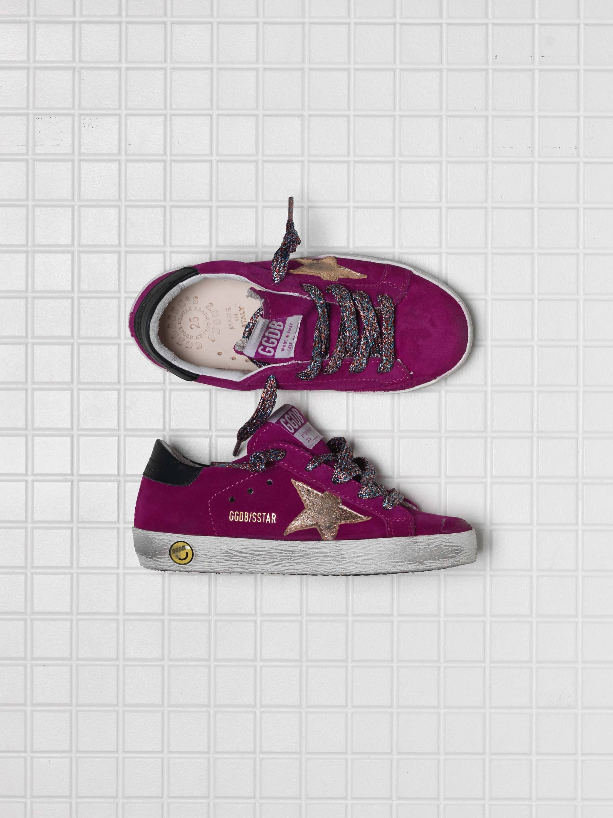 Kids | Super-Star Sneakers Suede with Laminated Star - Image 3