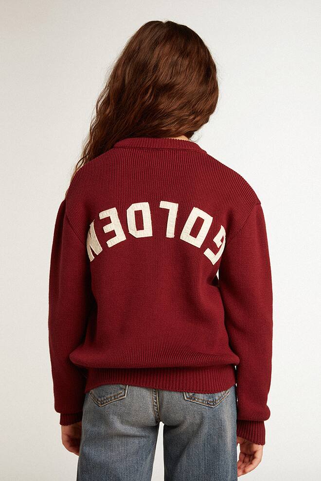 Kids | Sweater Burgundy & White | Windsor Wine - Image 5