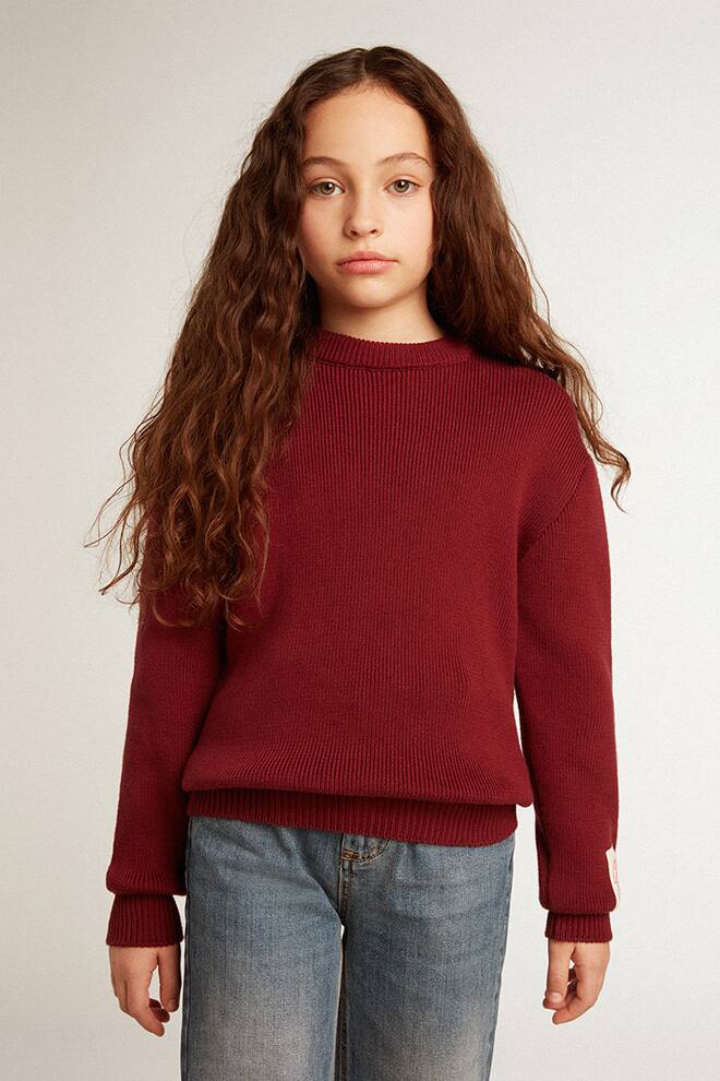 Kids | Sweater Burgundy & White | Windsor Wine - Image 6