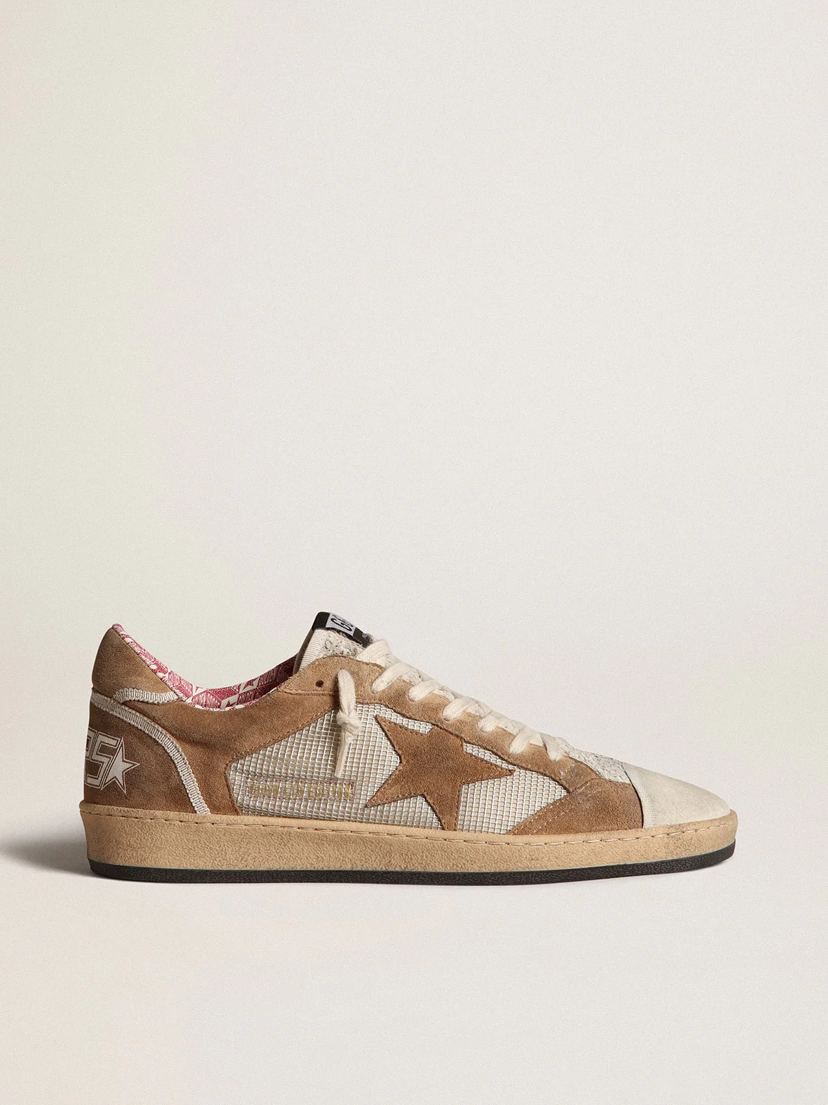 Men | Ball Star Lab Buff-Colored Suede | Tabacco x Silver x White - Image 7