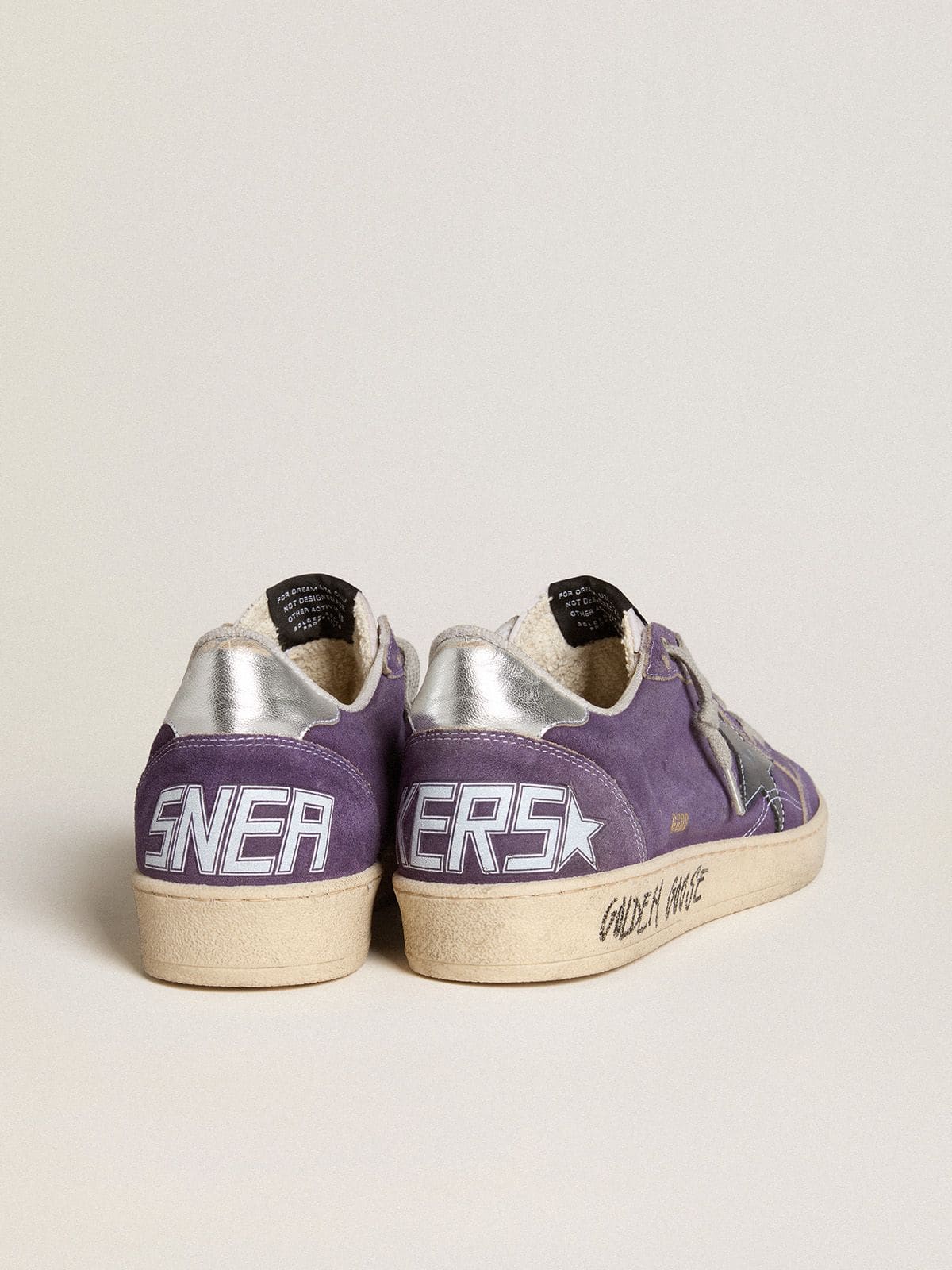 Men | Ball Star Purple Suede with Leather Star & Metallic Heel Tab | Purple x Silver x Ice x White x Blue - Image 5