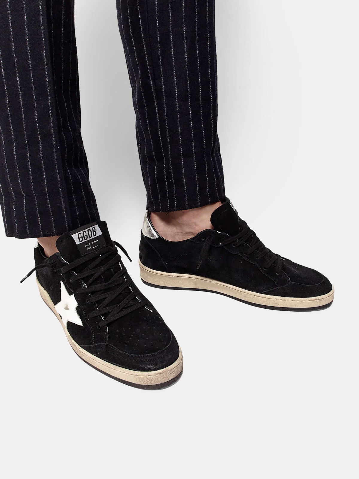Men | Ball Star Sneakers Suede with Contrasting Star & Metal Heel Tab - Image 5