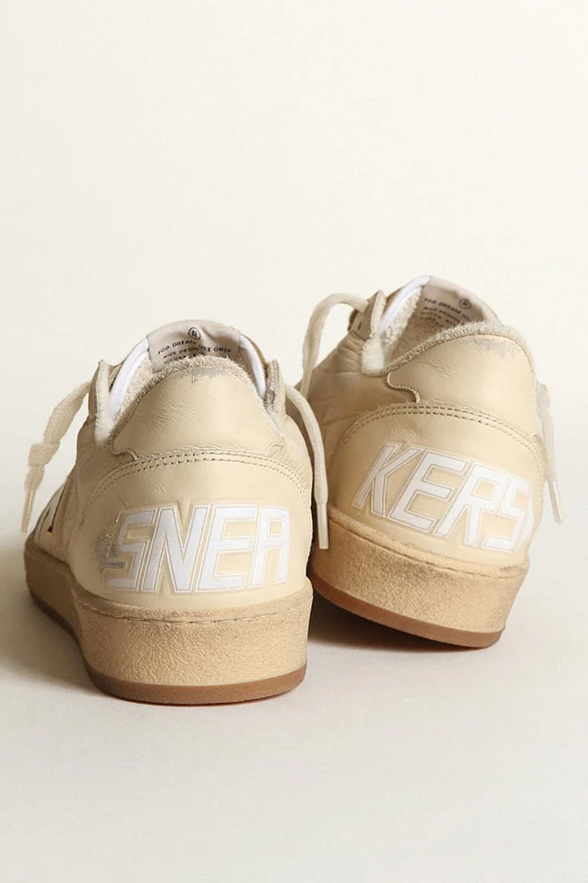 Men | Ball Star White Nylon with White Star & Heel Tab | White x Milk - Image 5
