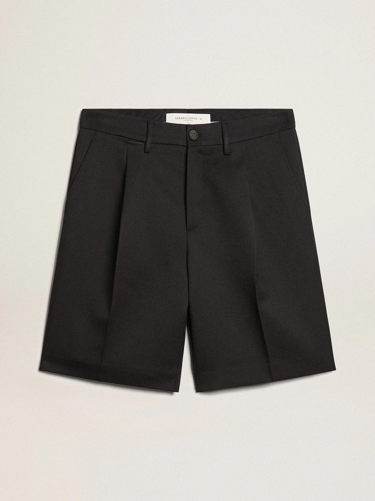 Men | Bermuda Shorts Dark Blue Wool | Dark Blue - Image 12