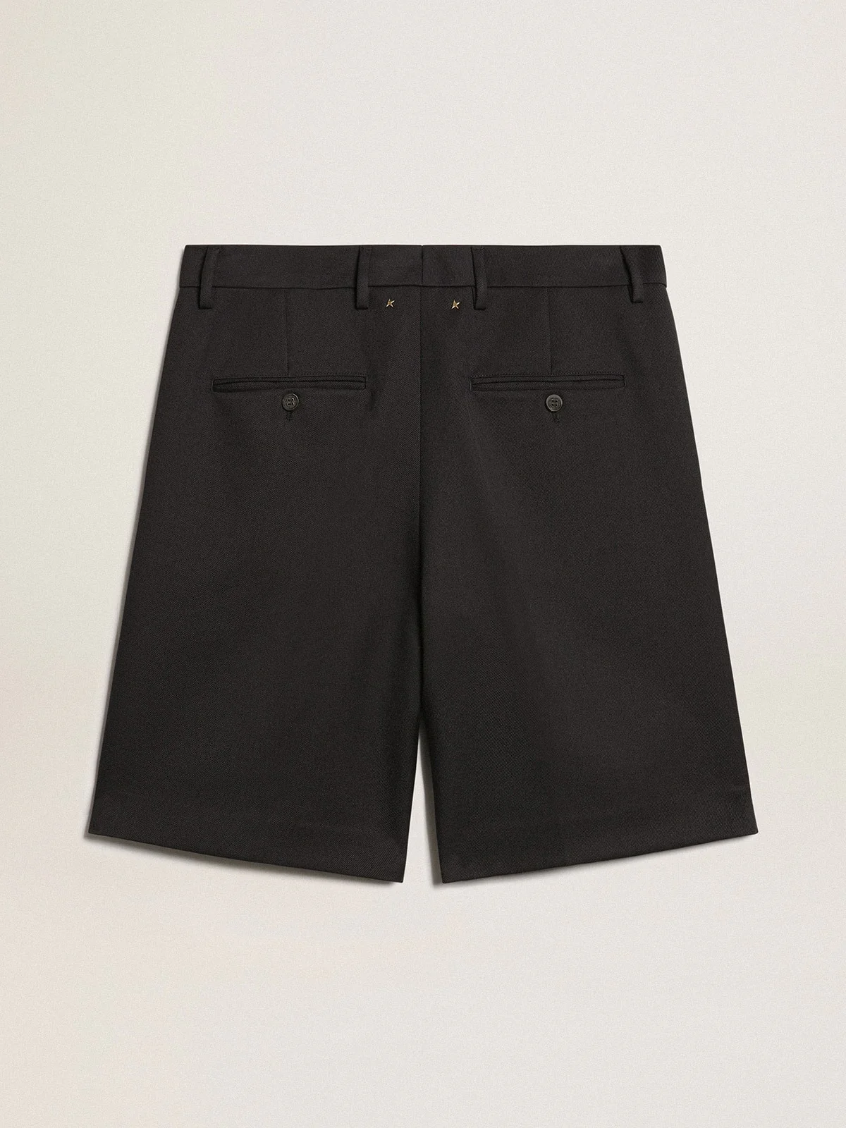Men | Bermuda Shorts Dark Blue Wool | Dark Blue - Image 3