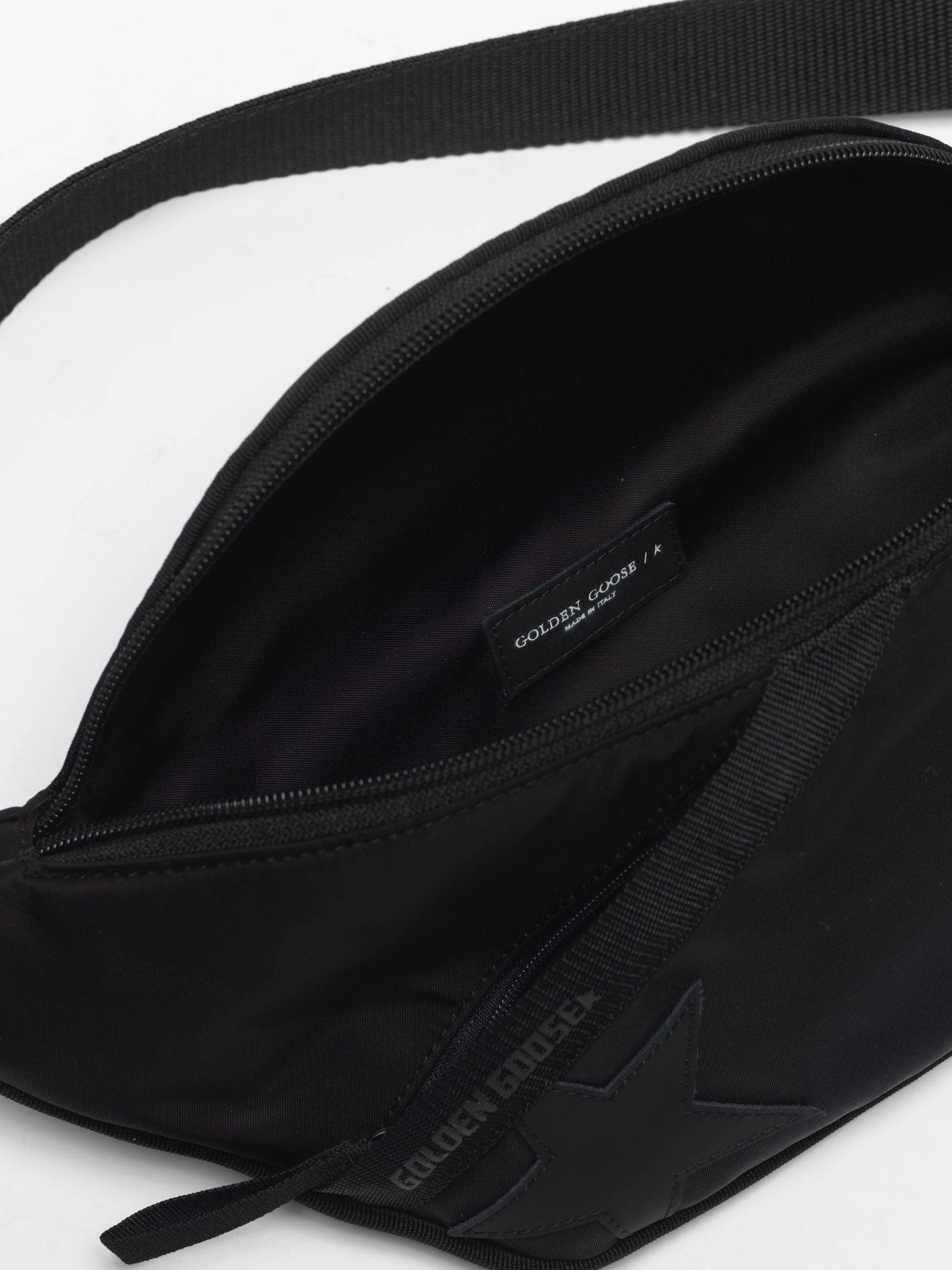 Men | Black Nylon Journey Belt Bag - Image 4