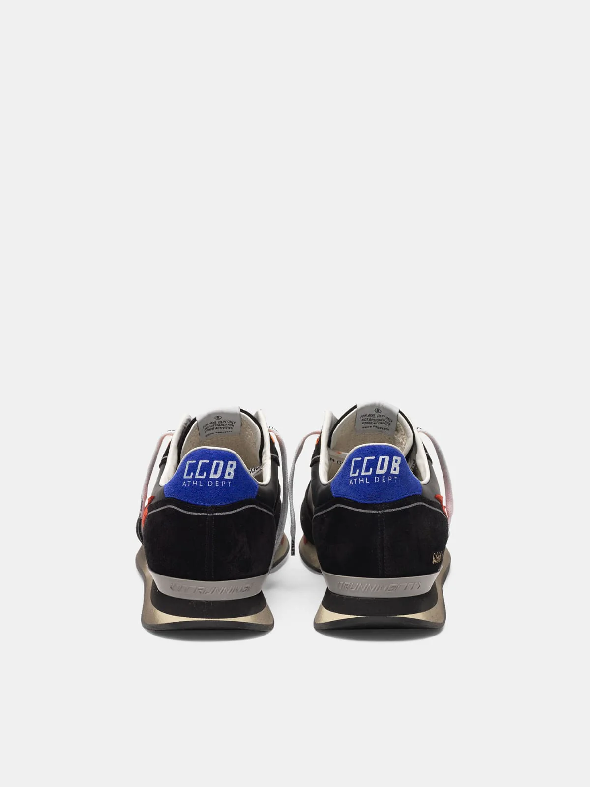 Men | Black Running Sneakers with Red Star - Image 6
