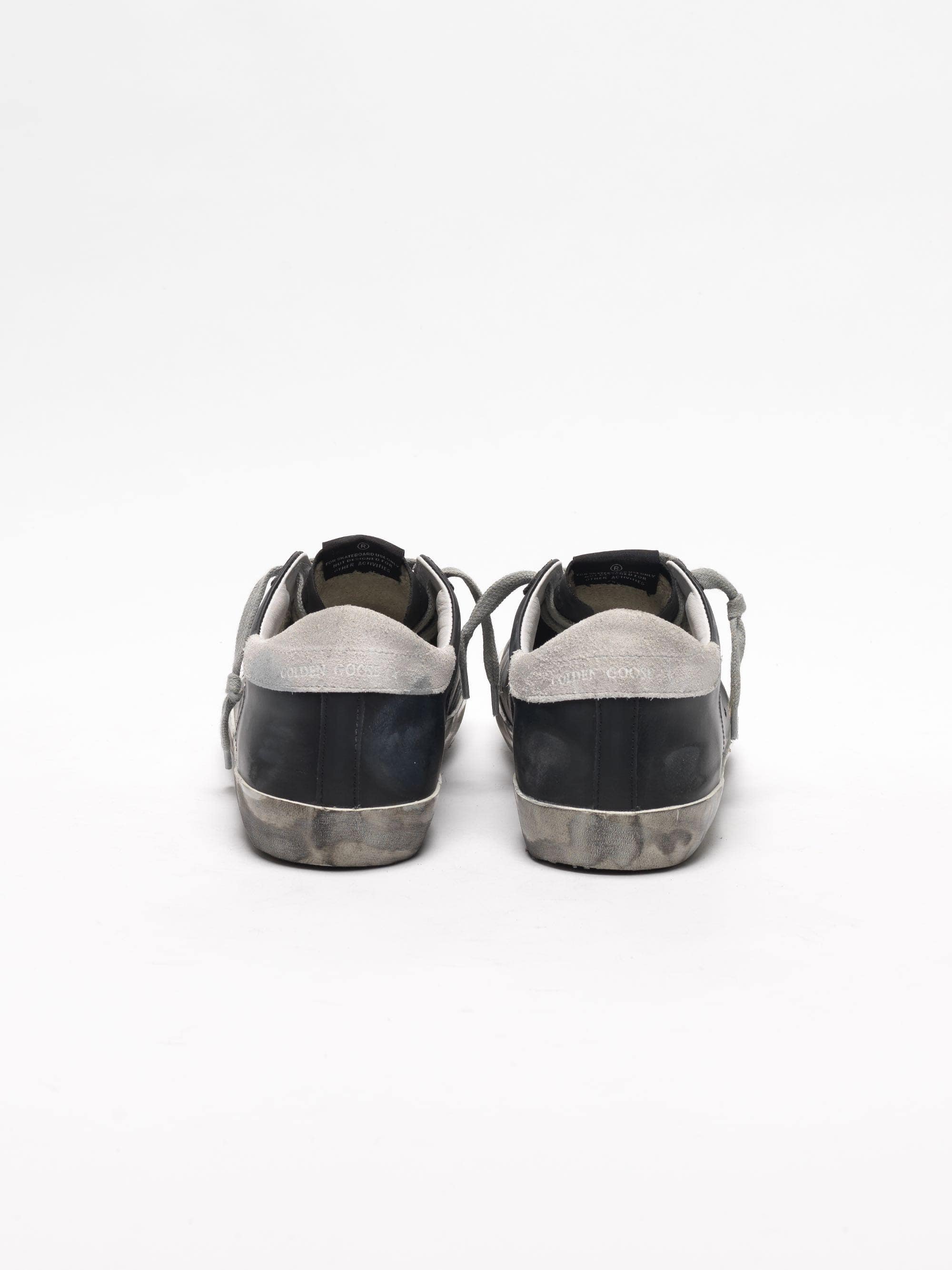 Men | Black Super-Star Sneakers with Handwritten Lettering - Image 7