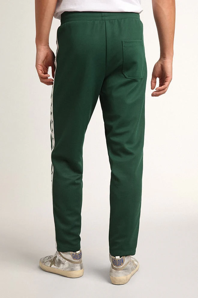 Men | Bright Green Joggers | Bright Green x White - Image 6