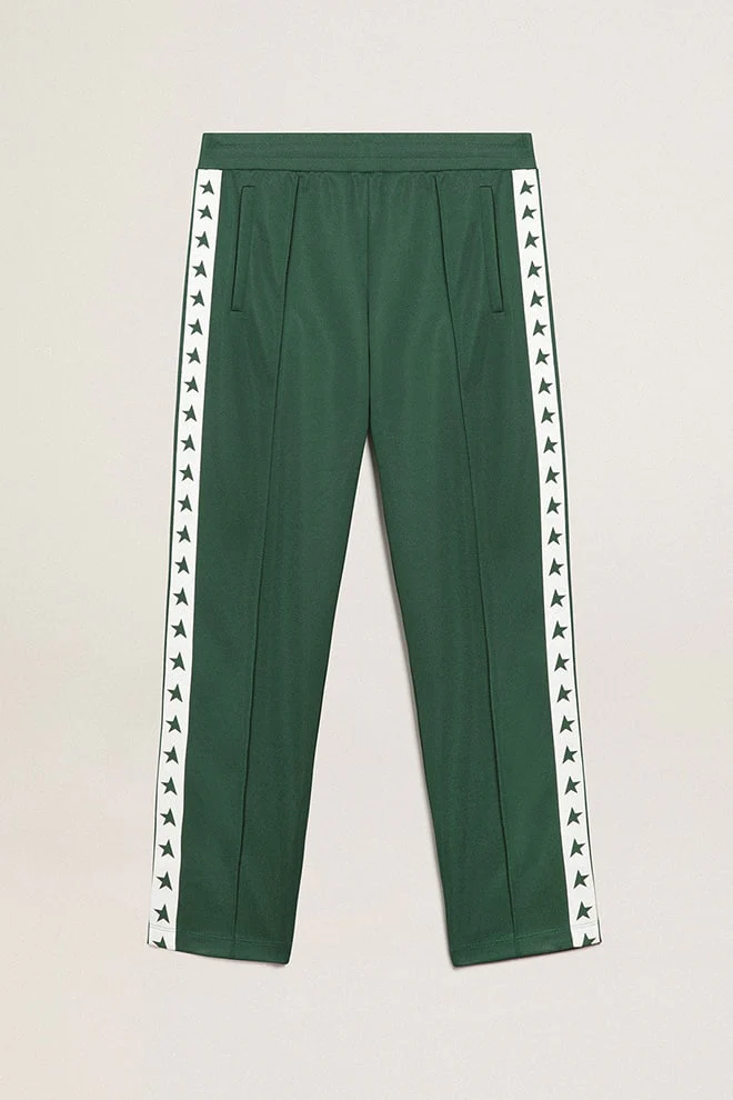 Men | Bright Green Joggers | Bright Green x White - Image 8