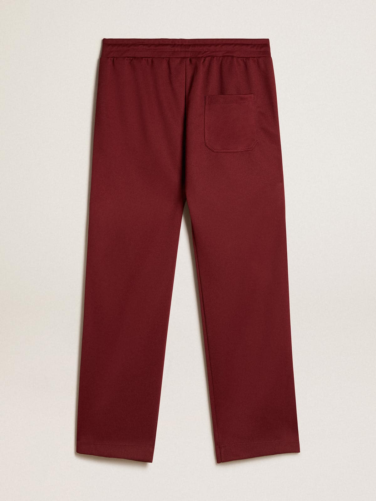 Men | Burgundy Joggers with Stars On The Sides | Windsor Wine x White - Image 6