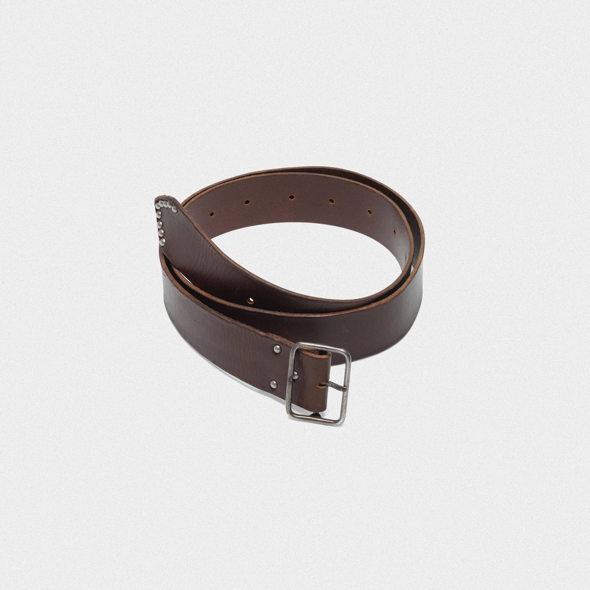 Men | Dallas Leather Belt with Studs On The End - Image 2