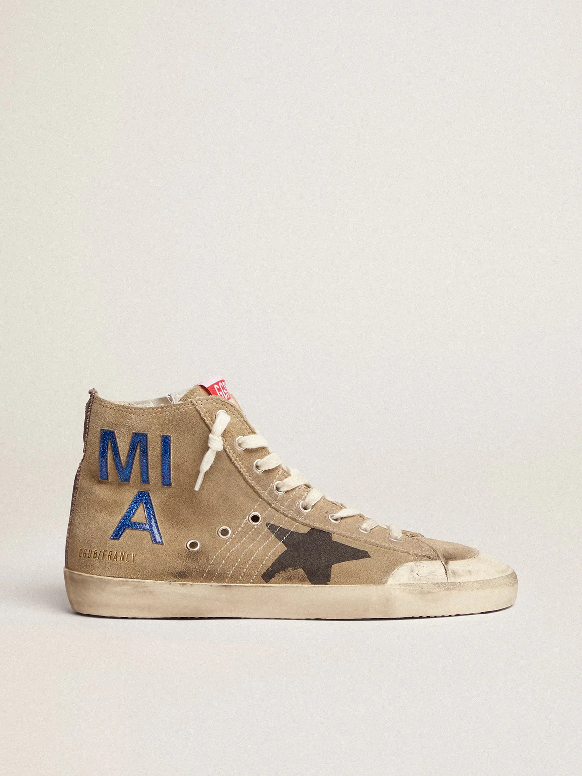 Men | Francy Penstar Dove Gray Suede | Taupe x Black x Electric Blue - Image 7
