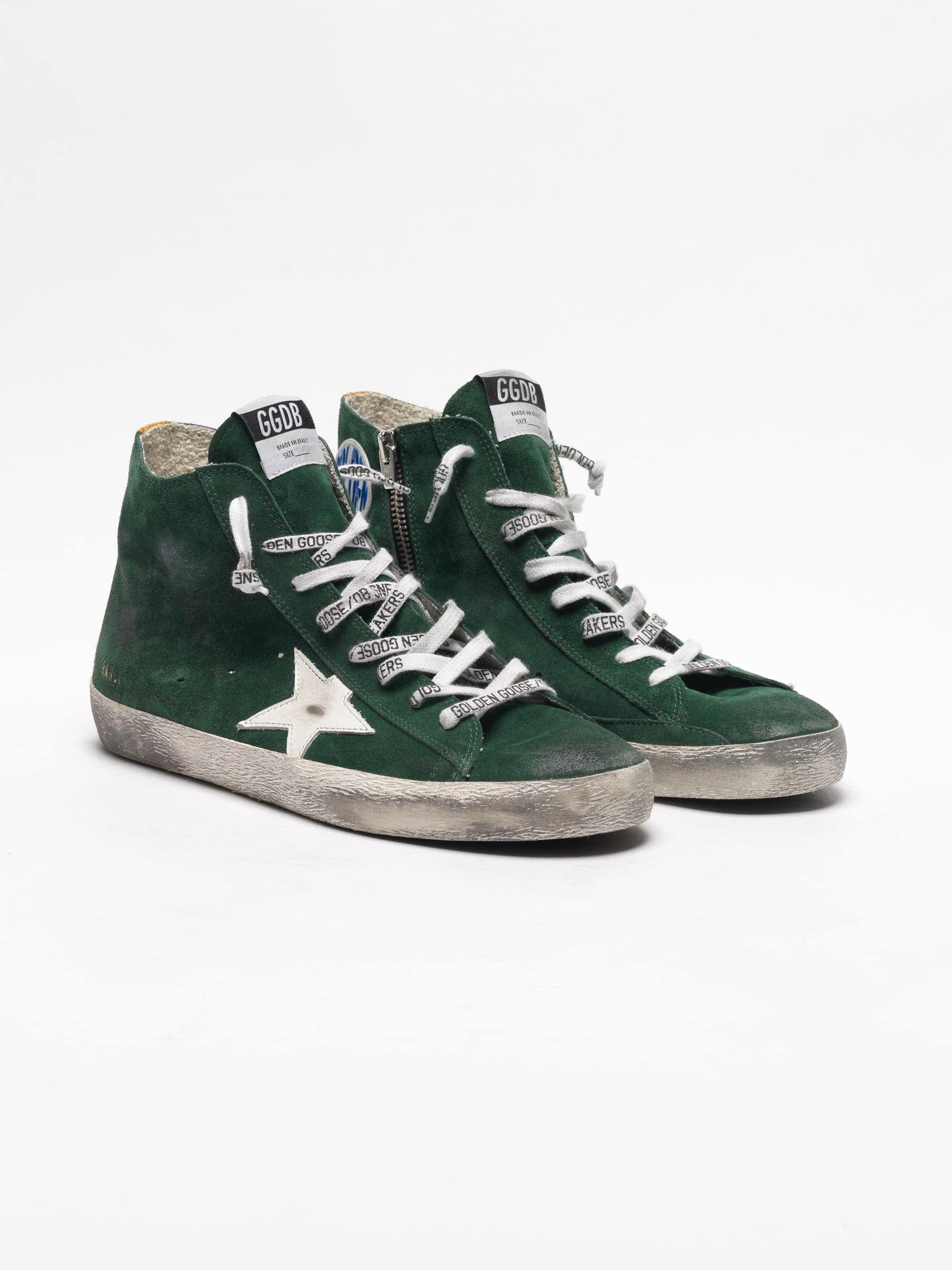 Men | Francy Sneakers Green Suede with White Star - Image 7