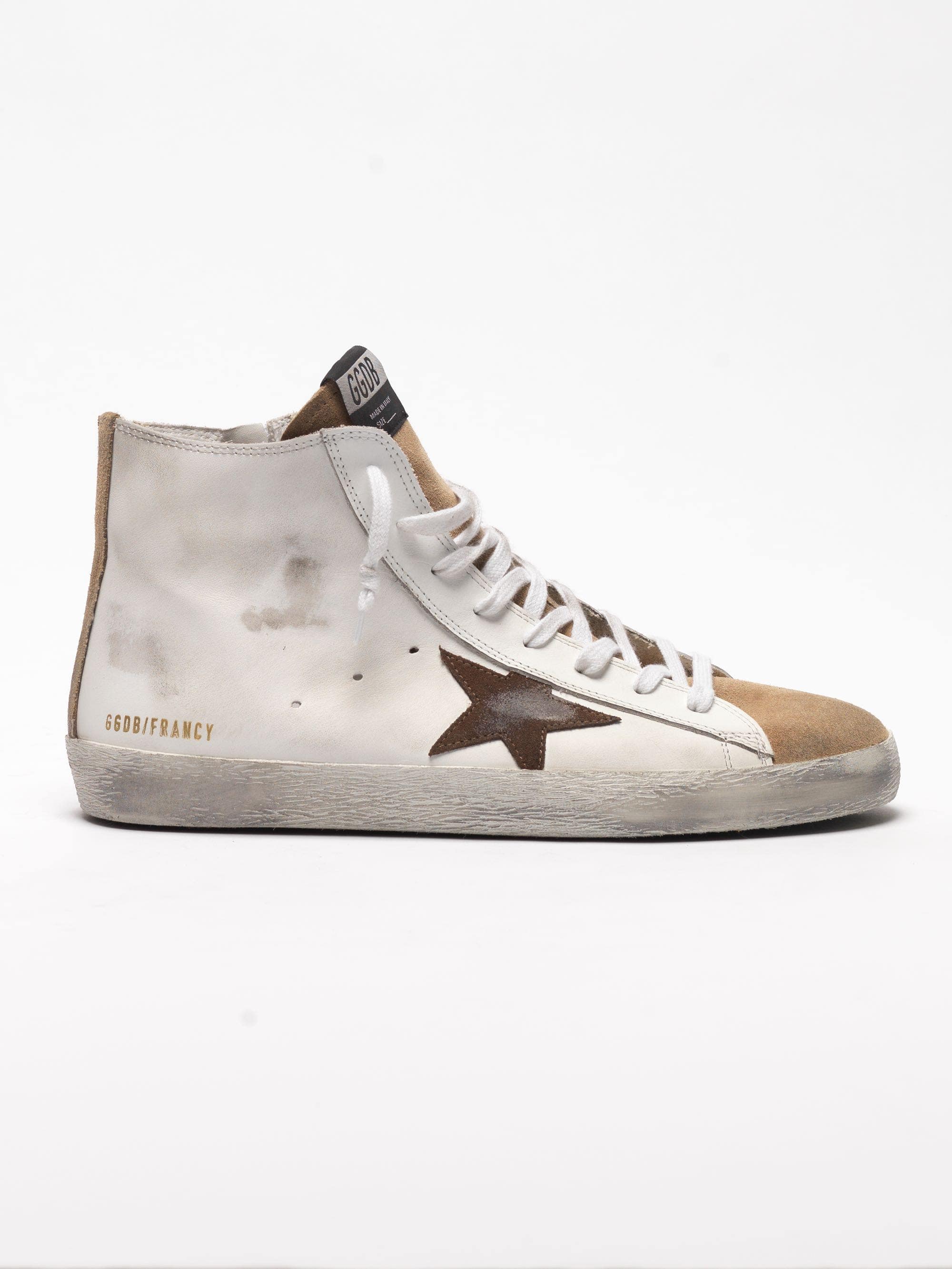 Men | Francy Sneakers Nude Suede & White Leather with Contrast Star - Image 2
