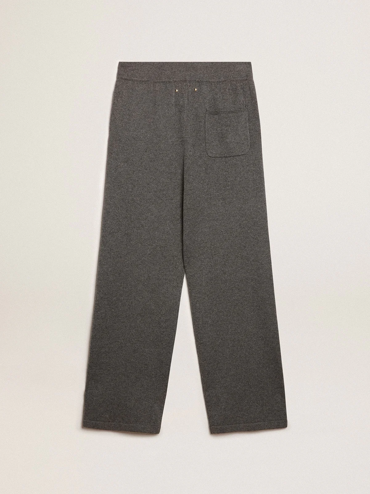 Men | Gray Melange Cashmere Blend Joggers | Grey Melange - Image 10