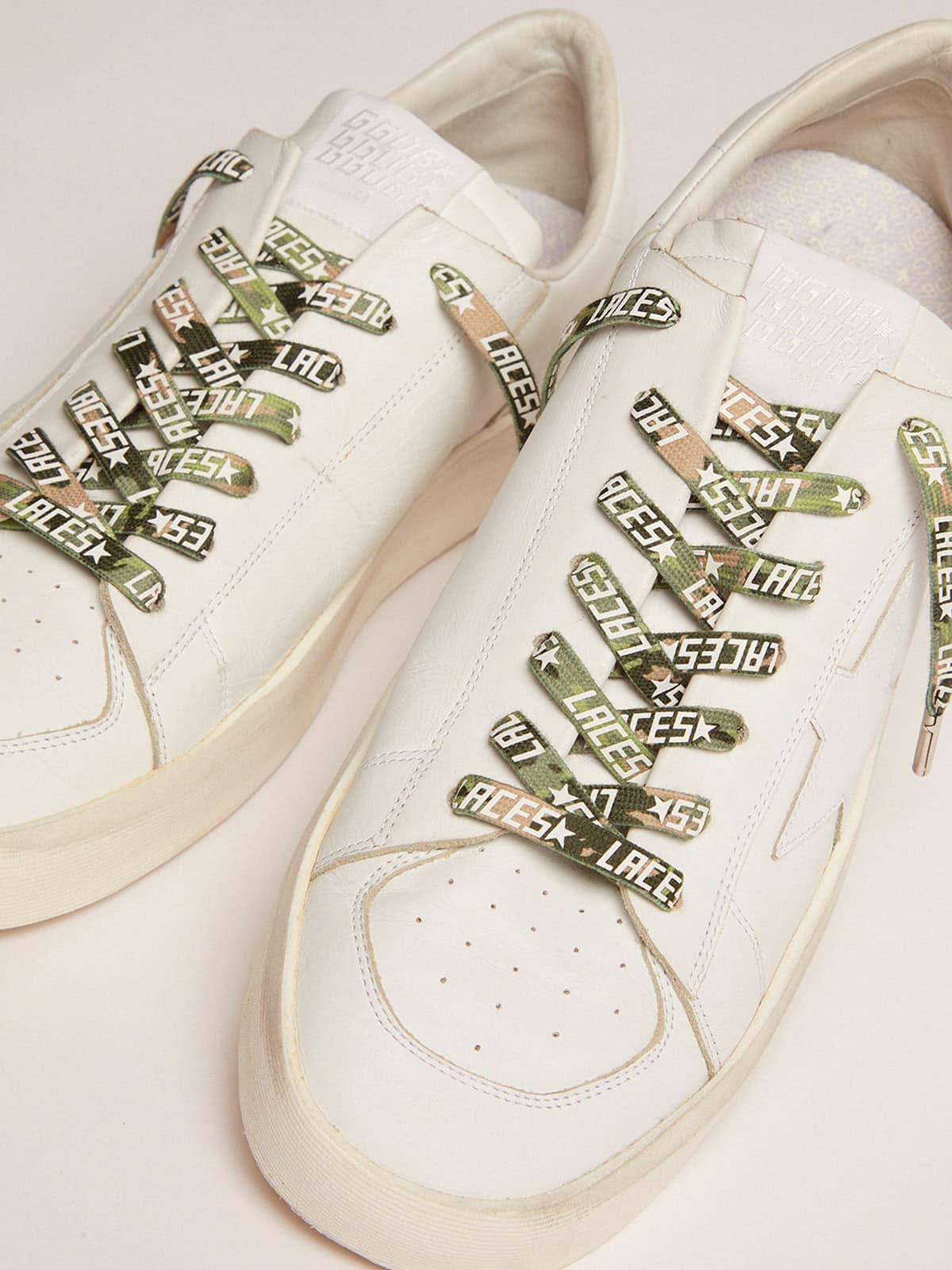 Men | Green Camouflage Laces with White Laces Print - Image 5