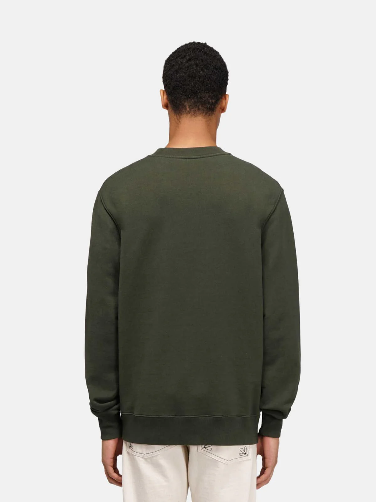 Men | Green Golden Sweatshirt with Contrasting Golden Logo - Image 4