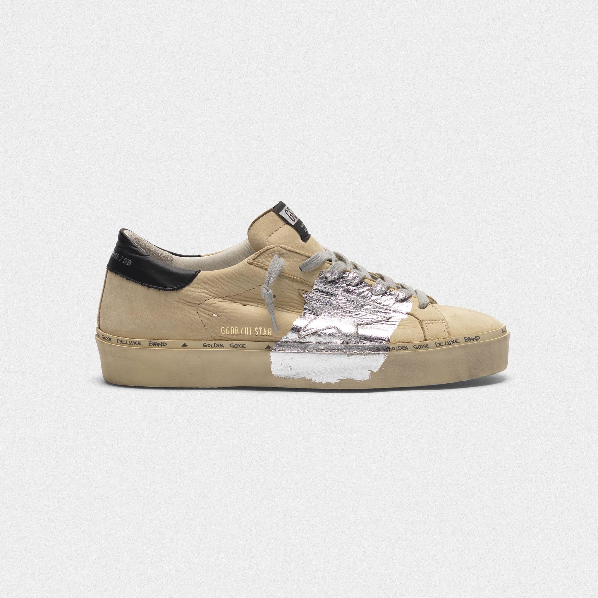 Men | Hi Star Sneakers Nubuck & Silver Leaf Strap (V1) - Image 2