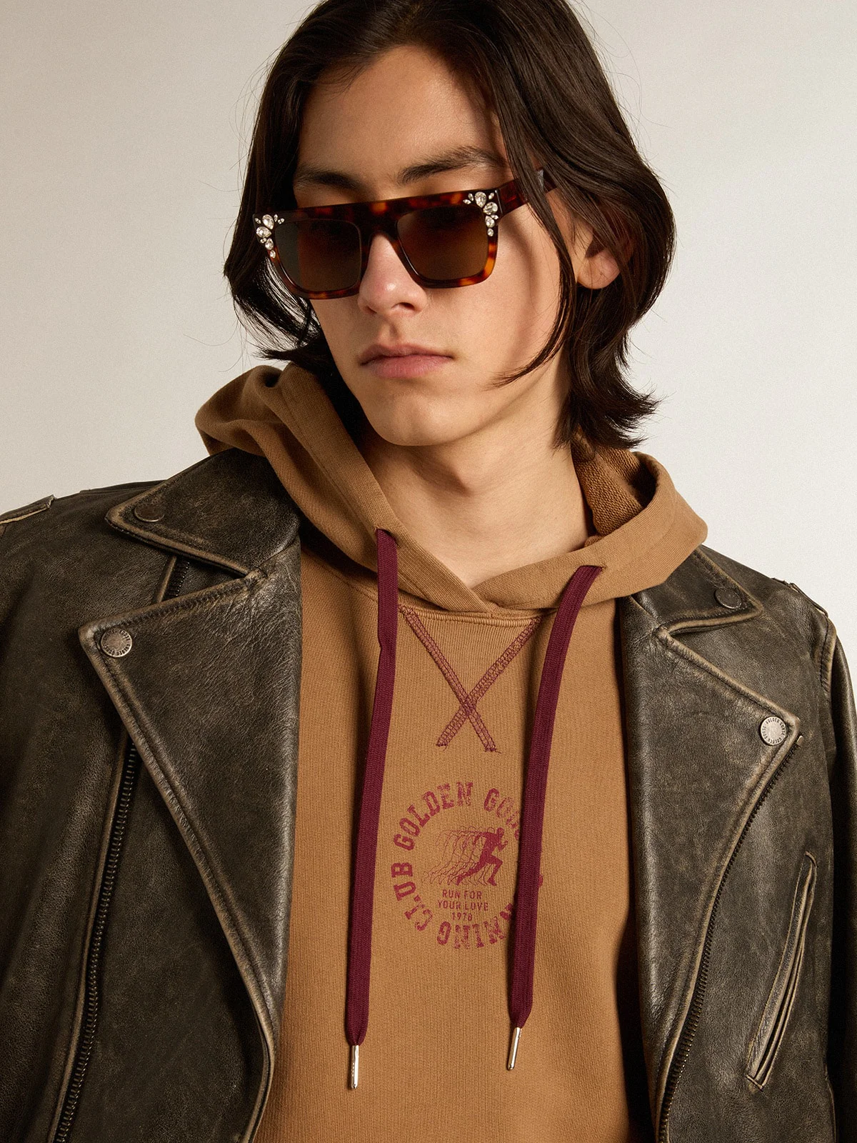 Men | Malt-Colored Cotton Sweatshirt with Hood | Malt Ball x Windsor Wine - Image 4