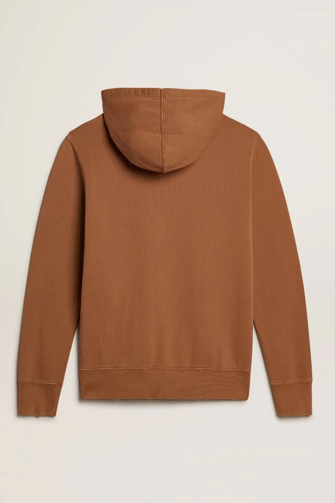 Men | Malt-Colored Cotton Sweatshirt with Hood | Malt Ball x Windsor Wine - Image 8