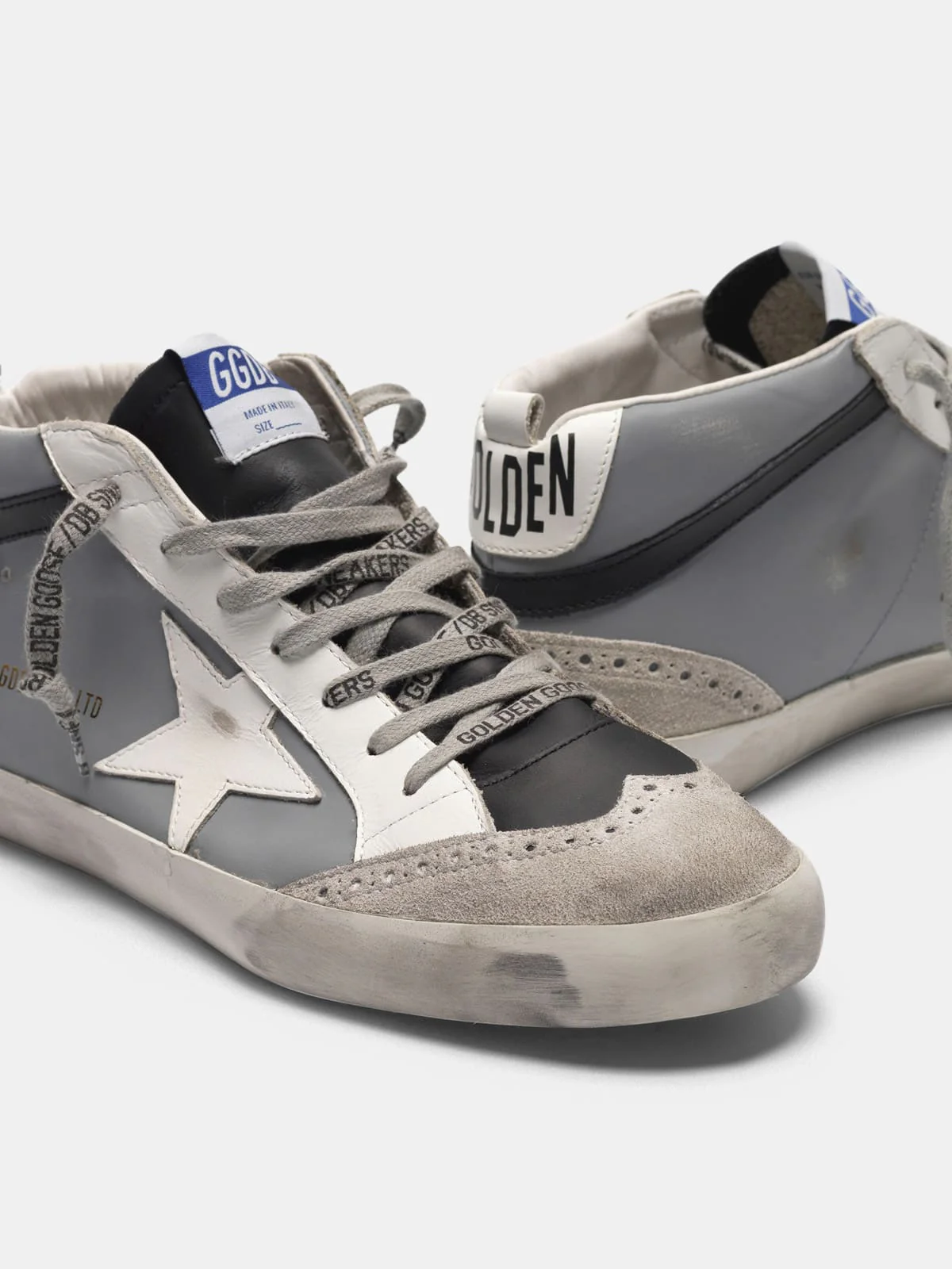 Men | Mid Star Sneakers Leather with Suede Toecap - Image 4