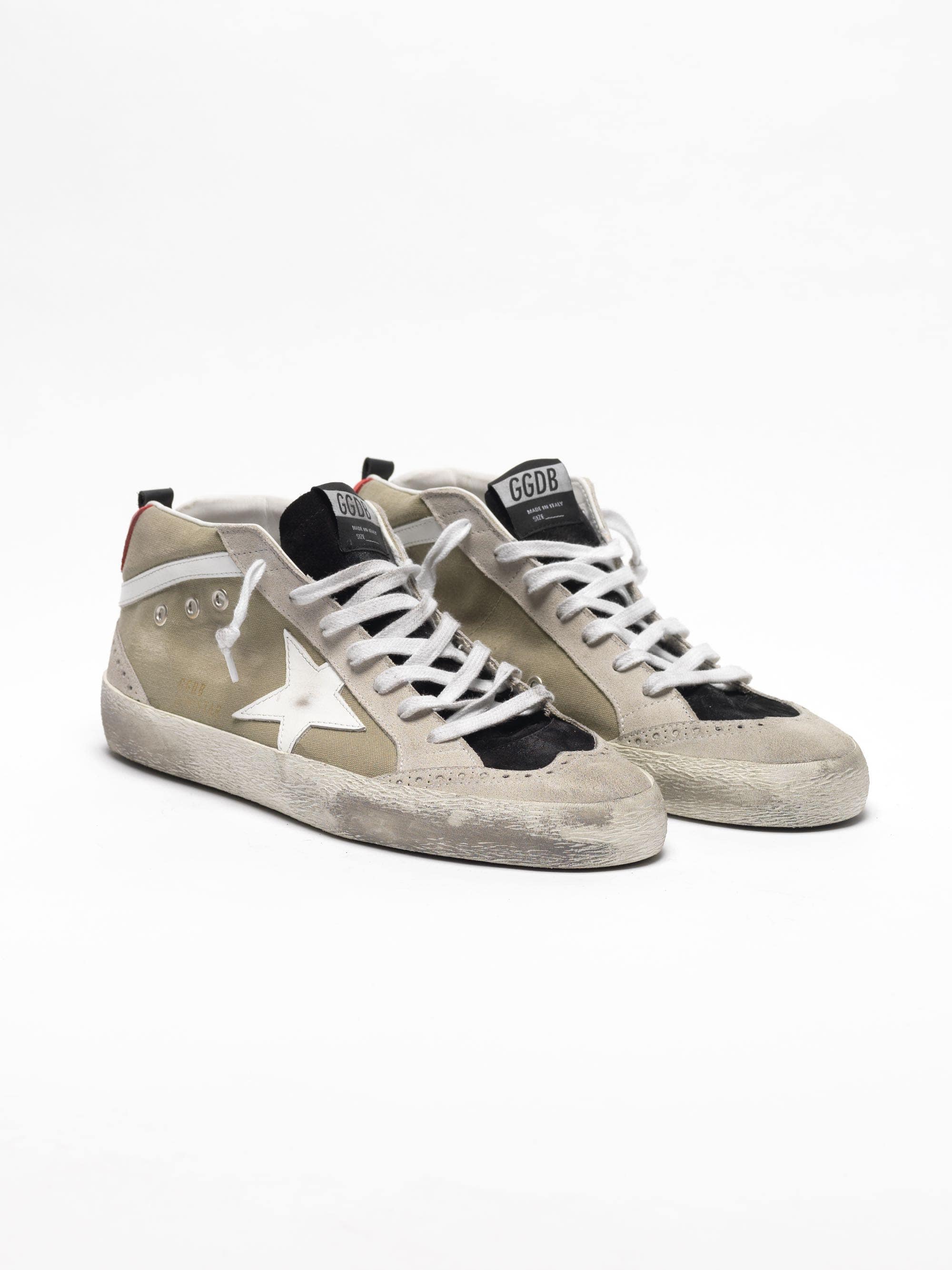 Men | Mid Star Sneakers Sage Canvas-White Star - Image 4