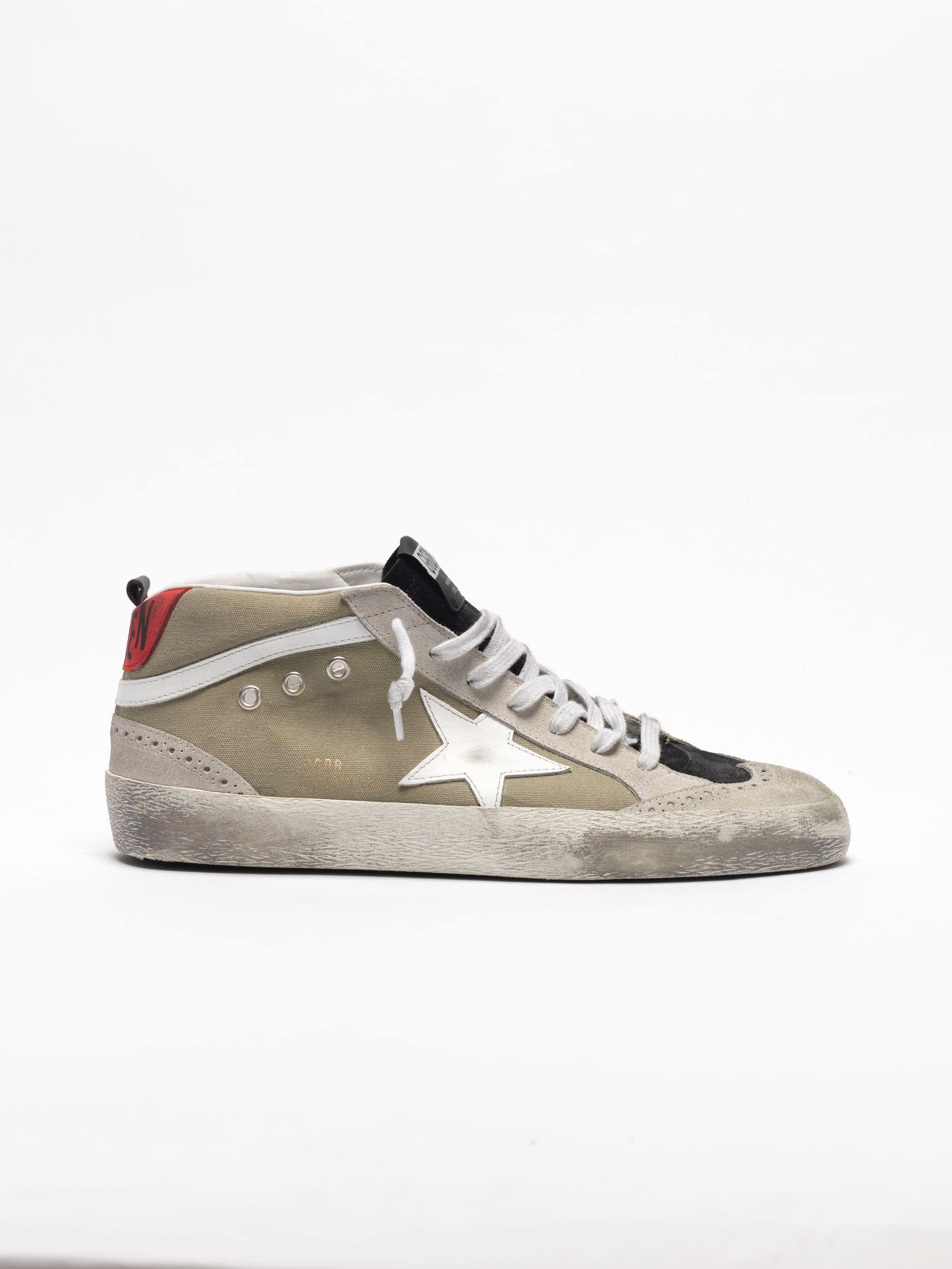 Men | Mid Star Sneakers Sage Canvas-White Star - Image 6