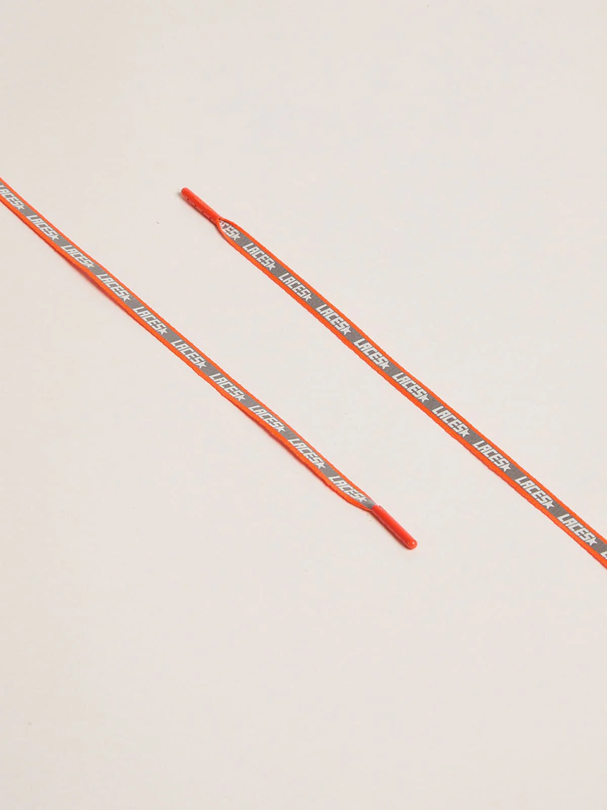 Men | Neon Orange Reflective Laces with Laces Print - Image 2