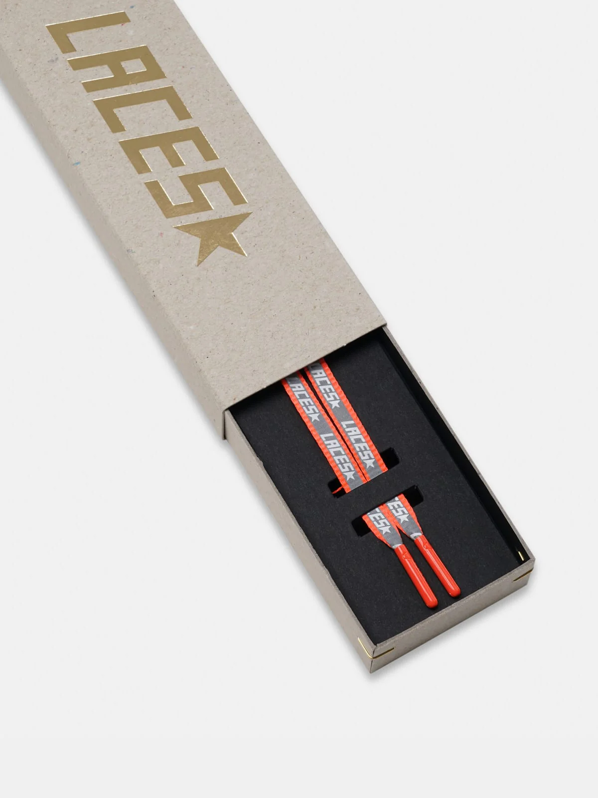 Men | Neon Orange Reflective Laces with Laces Print - Image 5