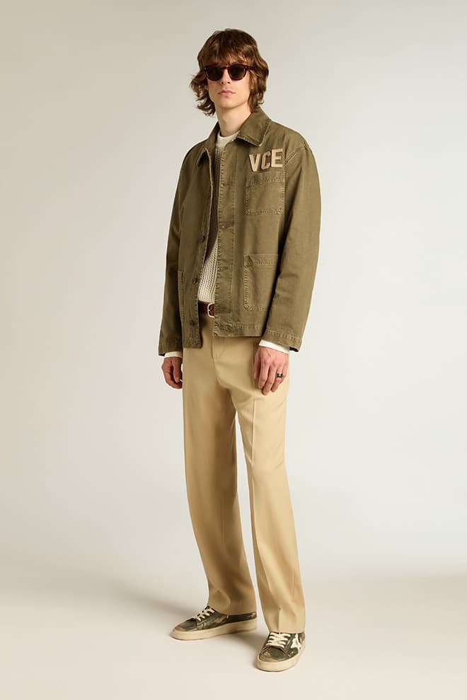 Men | Olive-Colored Cotton Shirt | Kalamata - Image 11