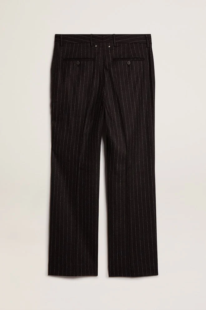 Men | Pants Dark Gray Wool | Melange Dark Grey x Arctic Wolf - Image 2